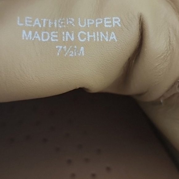 J/SLIDES NYC Women's Knockout Tan White Sneakers Leather Chunky Platform Sz 7.5M - Picture 10 of 13